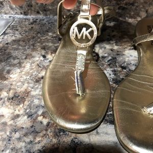 Michael kors gold sandals size 2